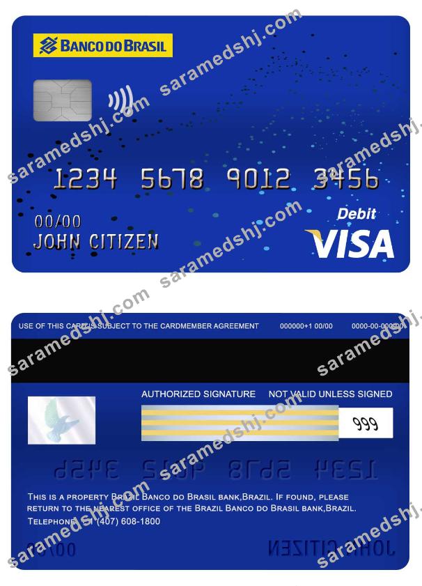 Brazil Banco do Brasil bank visa debit card